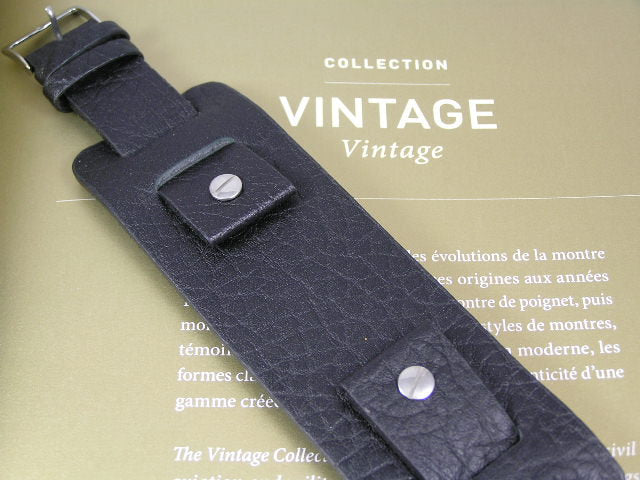 Vintage leather bund strap for 22mm Watches LuxuryWatchStraps