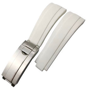 White Rubber Strap for all Rolex 20mm models.