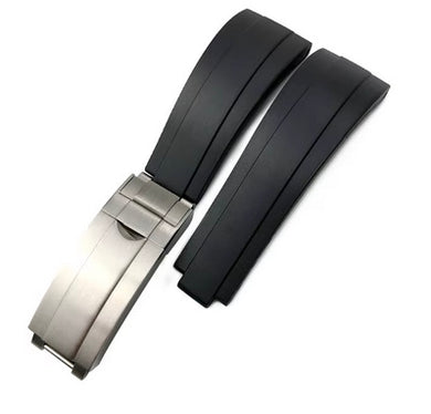 Black Rubber Strap for all Rolex 20mm models.