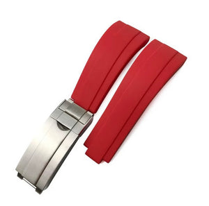 Red Rubber Strap for all Rolex 20mm models.