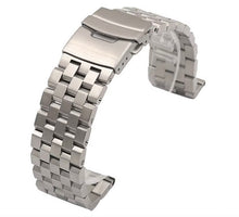 Load image into Gallery viewer, Silver Steel Bracelet strap for all Breitling watches.
