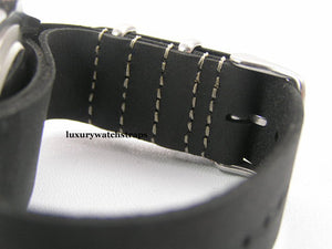 Handmade Brown / Black leather NATO® watch strap for Panerai PAM RXW Marina Militare Watch 22mm 24mm