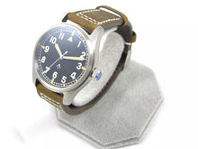 Load image into Gallery viewer, MILITARY BROADARROW WATCH WITH JAPANESE AUTOMATIC MOVEMENT THICK LEATHER STRAP
