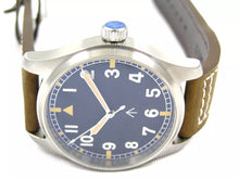 Load image into Gallery viewer, MILITARY BROADARROW WATCH WITH JAPANESE AUTOMATIC MOVEMENT THICK LEATHER STRAP
