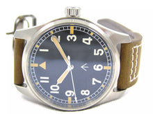 Load image into Gallery viewer, MILITARY BROADARROW WATCH WITH JAPANESE AUTOMATIC MOVEMENT THICK LEATHER STRAP
