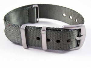 Dense Twill Premium NATO watch strap for ALL 20mm watches military green