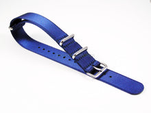 Load image into Gallery viewer, Dense Twill Premium NATO watch strap for ALL 20mm watches Blue
