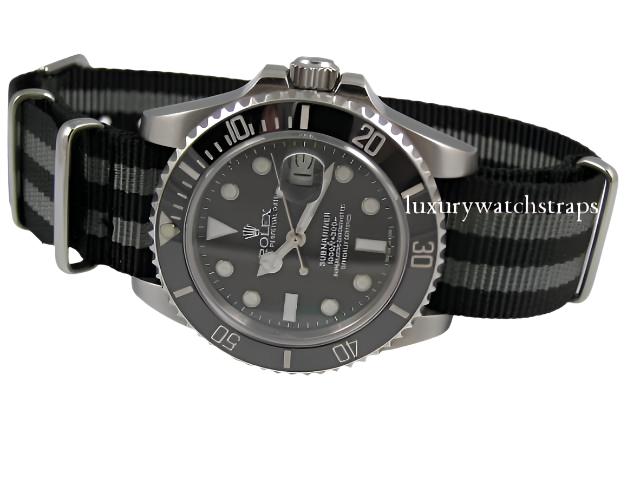 Nylon Nato Spectre Bond strap for Submariner LuxuryWatchStraps luxurywatchstraps