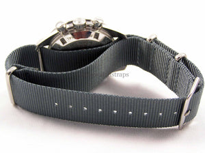 Gun metal ballistic nylon Nato® watch strap